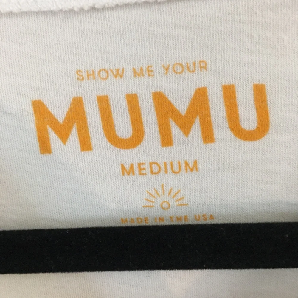 Show Me Your Mumu Limoncello Short Sleeve T-Shirt Medium 100% Cotton Vacation - Picture 3 of 6